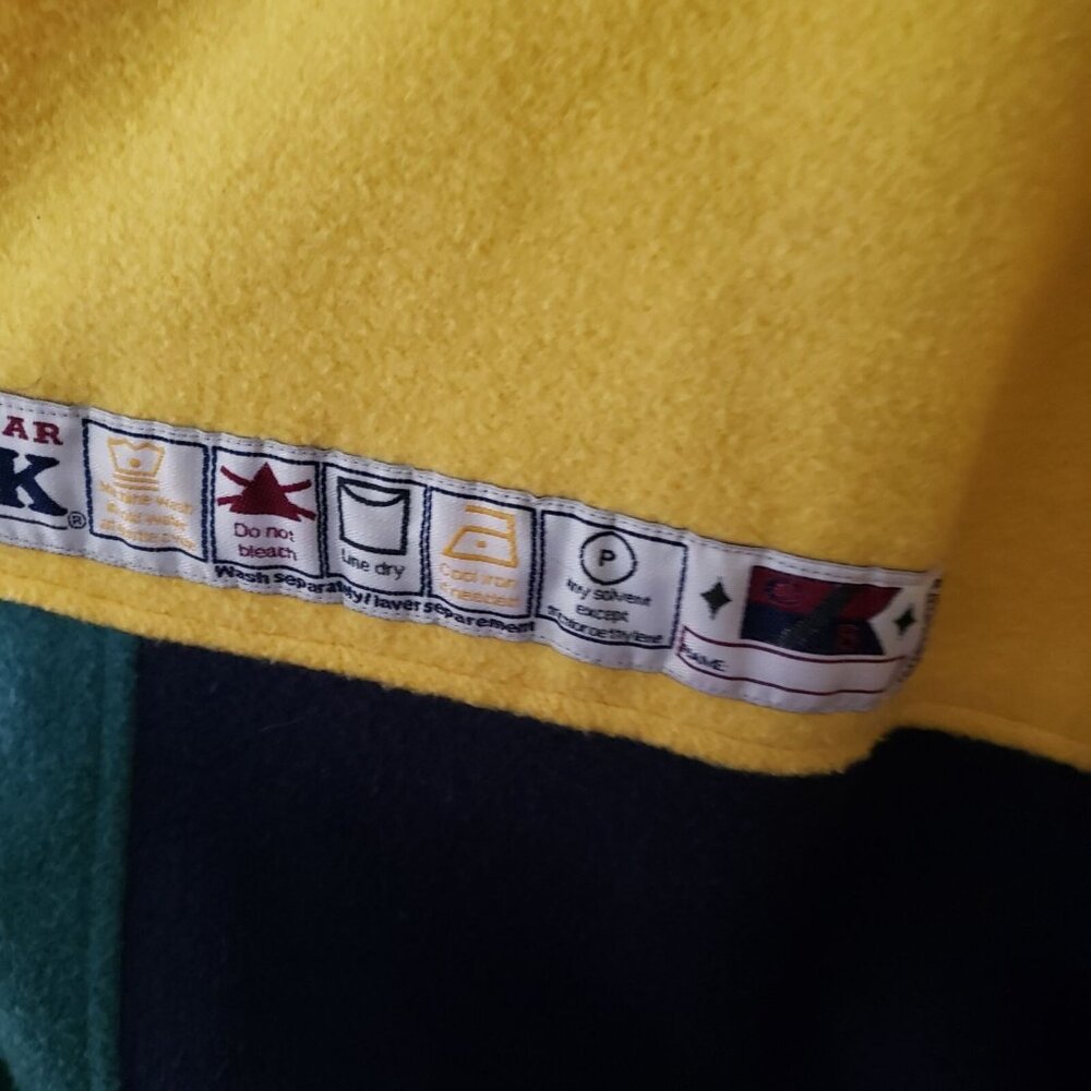 Cutter & Buck Mens L/G Blue Yellow Hooded Jacket - Picture 11 of 12